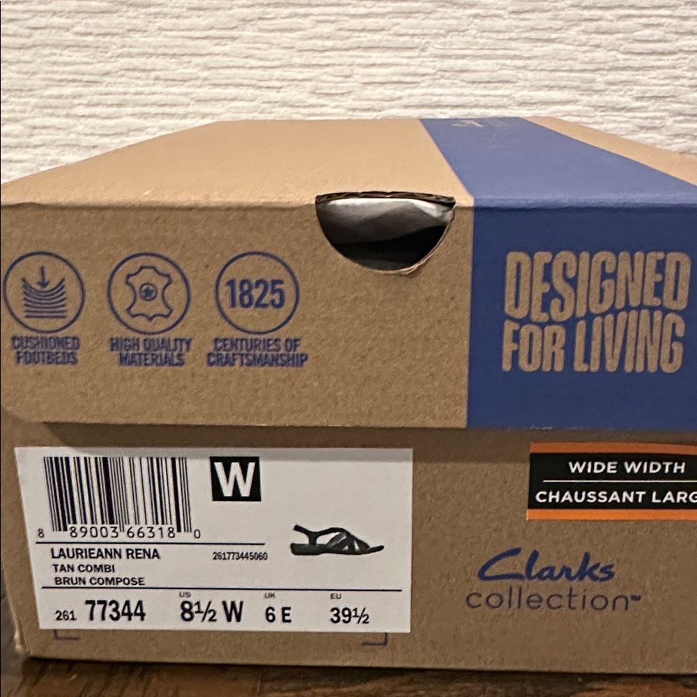 Clarks Women's Brown Strappy Sandals NIB - Picture 6 of 6
